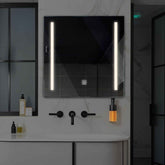 Specchio LED Quadrato | Pulsante touch | Luce bianca neutra - Reyze Serie Salono Modello 5